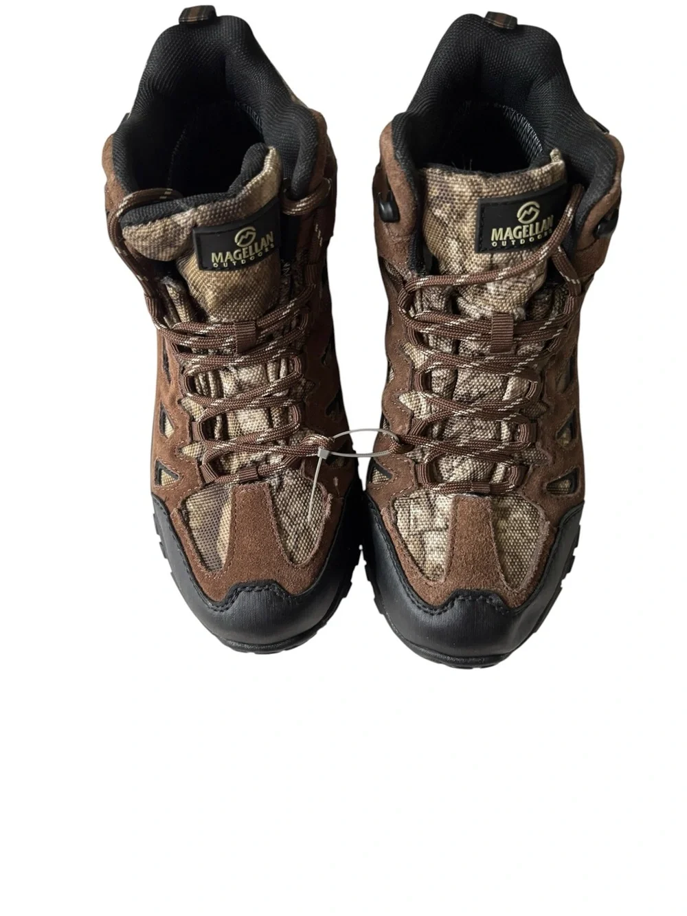 Magellan Outdoors Youth 5D Boots Fits Women's 6.5-7 Brown Camo Hiking NWOT